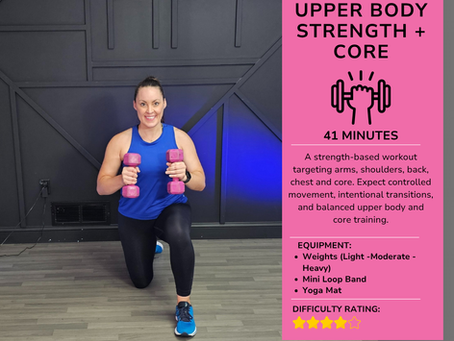 UPPER BODY + CORE