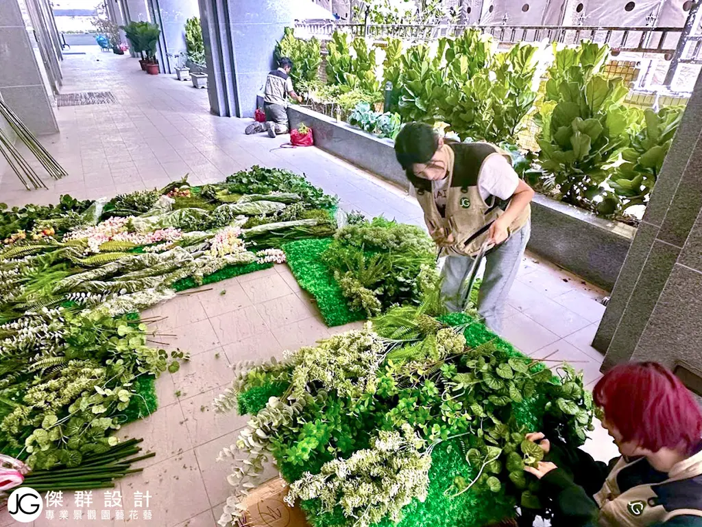專業園藝景觀配置人造植物的重量與種類
