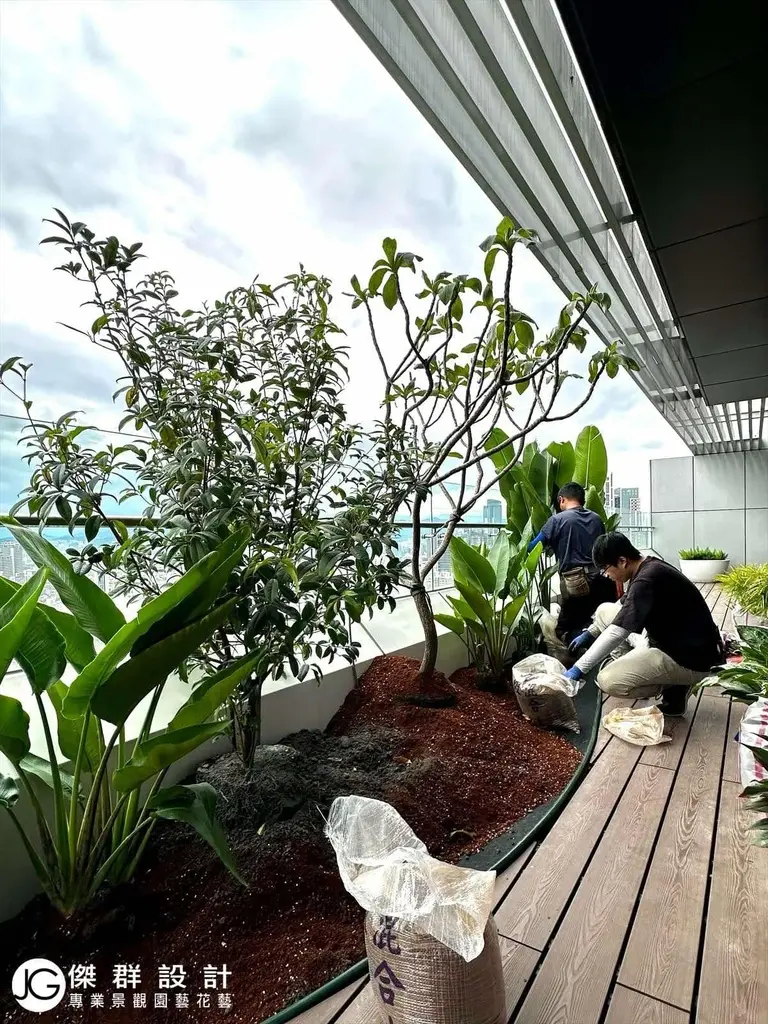 高空露台景觀園藝設計種植培養土實錄