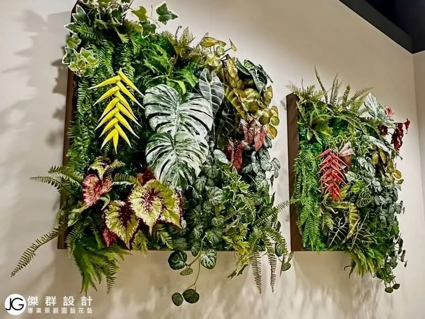 明台產物保險使用局部人造植物牆改造商業辦公空間氛圍