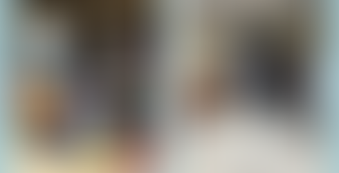 Side-by-side garage transformation showing a cluttered, overstuffed garage before and a neatly organized garage after, featuring labeled bins, shelving, and clear floor space by Tara M. Stewart Professional Organizing.