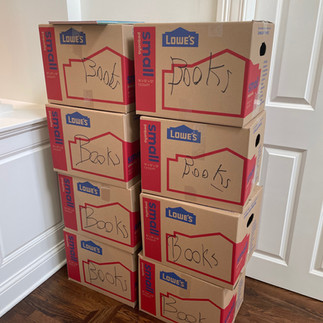 boxes of books