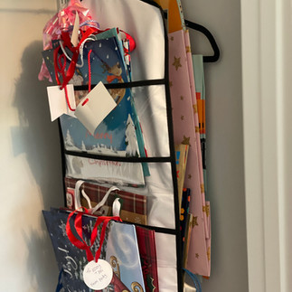 Gift Wrap Organizer Holder Double Sided Hanging Storage