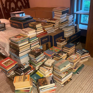 piles of books