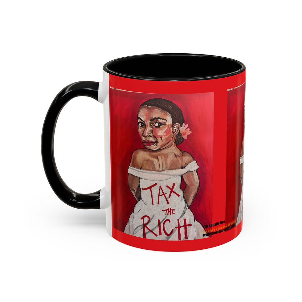 Thumbnail: Tax the Rich Accent Coffee Mug - Bold Statement Art for Activists