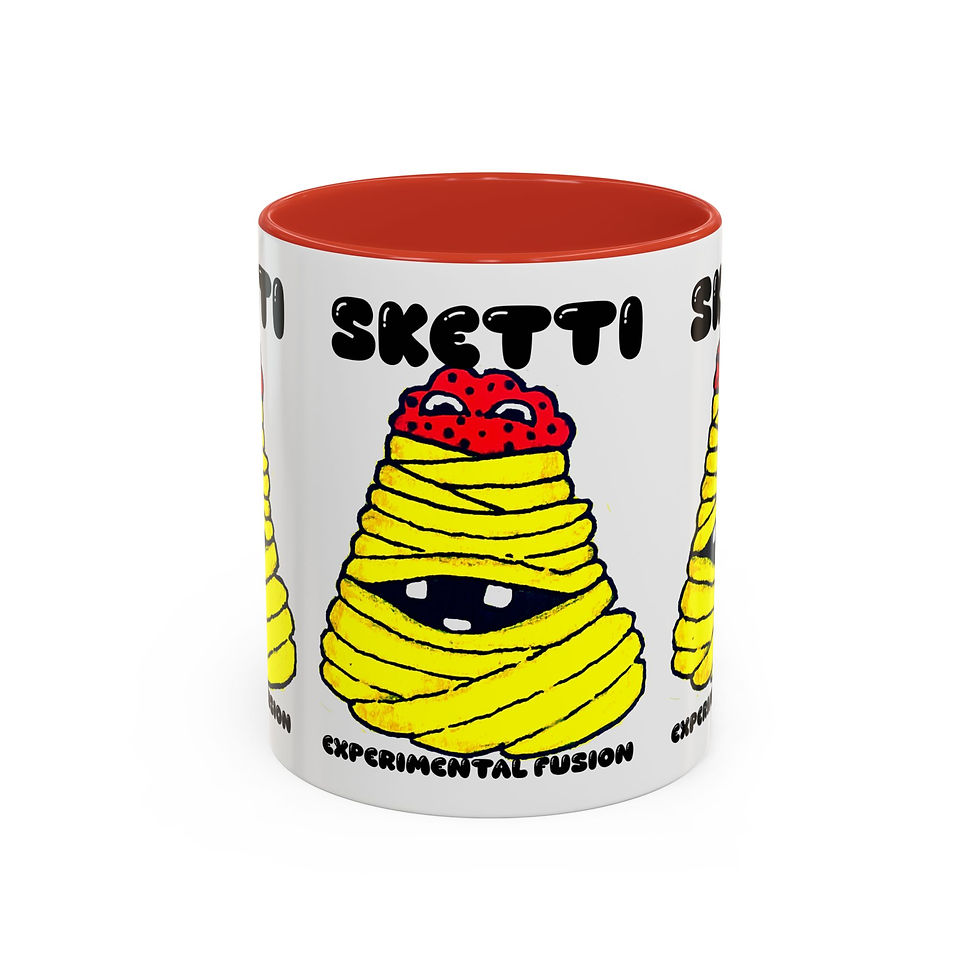 Thumbnail: Sketti Monster Accent Coffee Mug — Experimental Fusion  (11/15 oz)