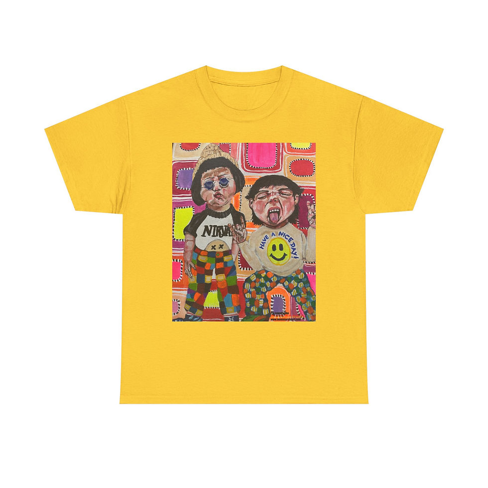 Thumbnail: Rock And Roll - Vibrant Graphic Tee for Artistic Souls, Unisex Cotton T-Shirt