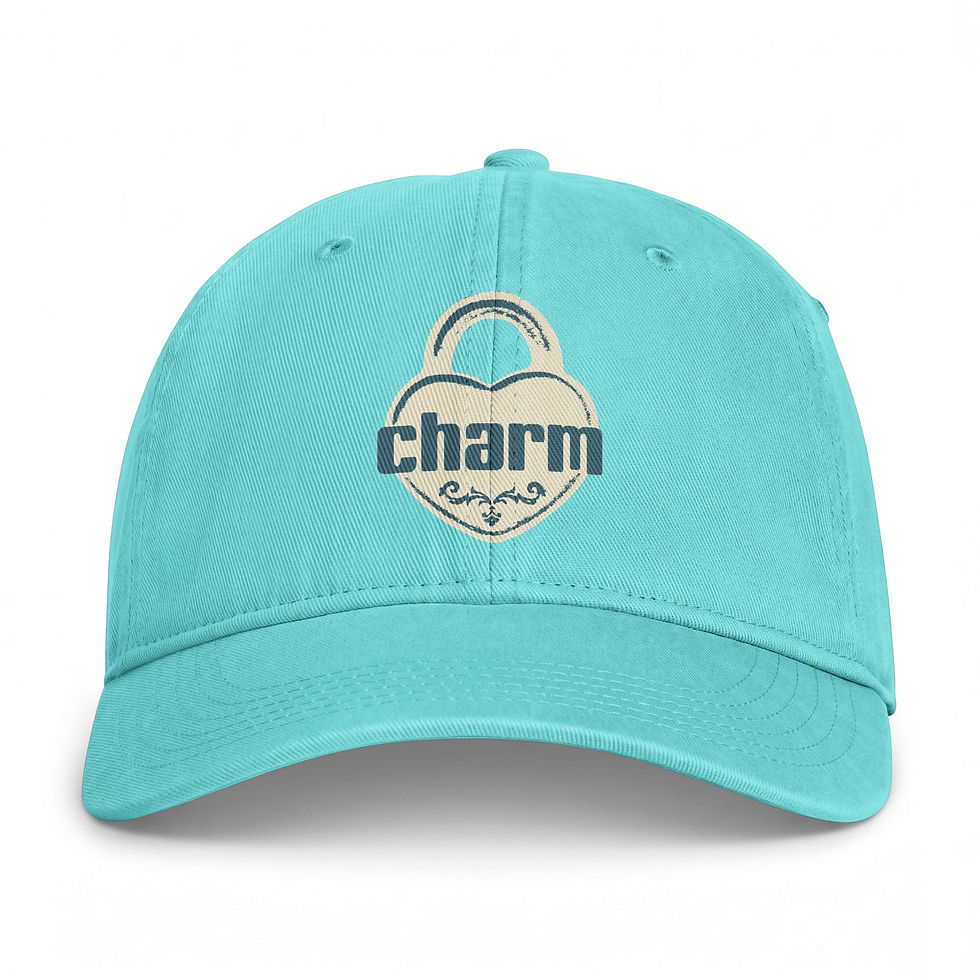 Thumbnail: Charm Heart Washed Cotton Cap — Coastal Vintage Dad Hat