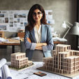 woman devoted to engineering and business especially art and architecture
