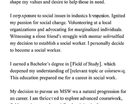 MSW Autobiography African American Woman