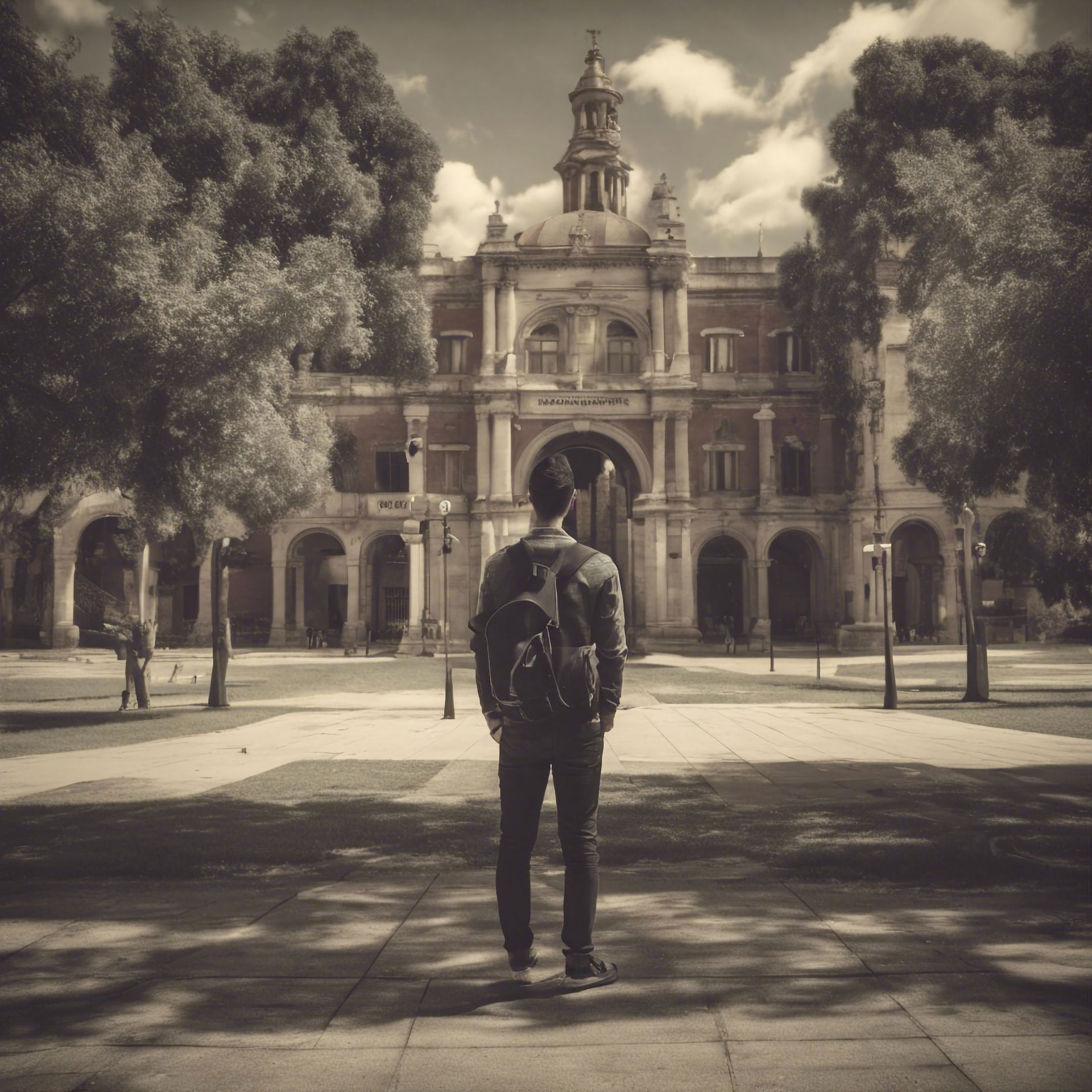 estudiante juzgado con miedo