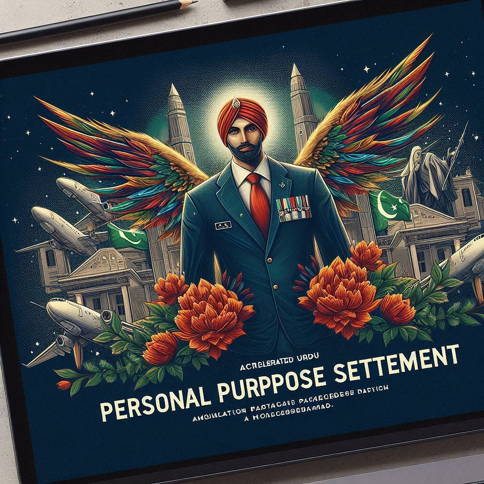 A man in a suit with red turban stands with colorful wings, surrounded by missiles and planes. Background has flowers, flags, and buildings.