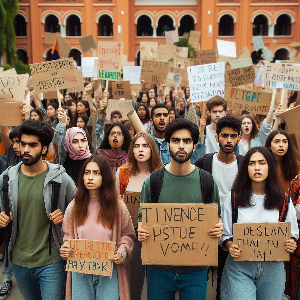 protesta social con igualdad