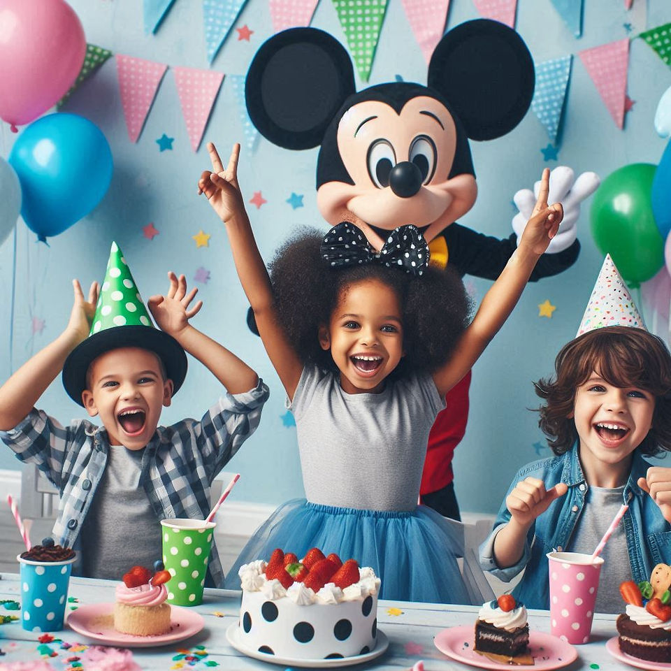 fiesta emocionante de niños