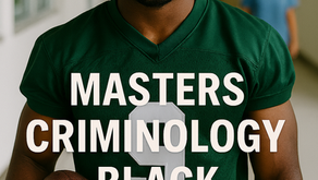 Masters Criminology, Black Football Player