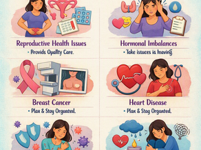 infogram concerning the healthcare challenges that women commonly face