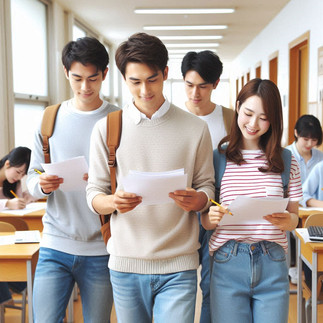 estudiantes con examen de admision