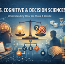 symbolic artistic depiction of the MS in Cognitive and Decision Sciences