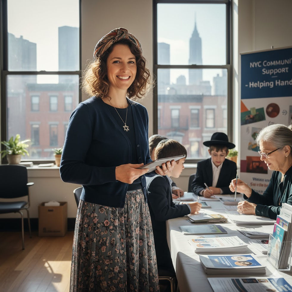 Jewish MSW applicant in a New York City school with Jewish students, wearing a necklace with David's star