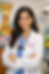 Woman pediatric dentist in her clinic with everything geared towards children.