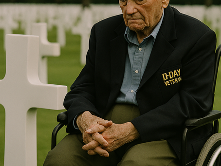 veteran in wheelchair with no legs below the knee