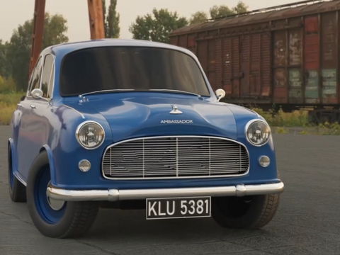 3D Hindustan Ambassador Mark III