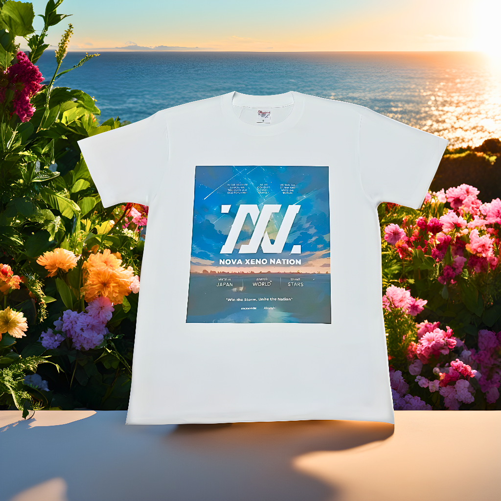 NXNオリジナルTシャツ（白）＋ステッカーセット