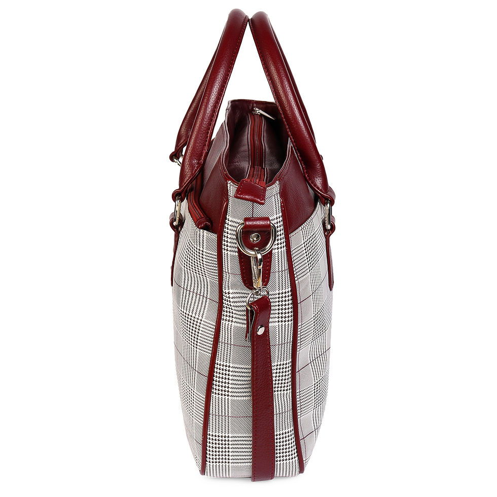 Thumbnail: Women Laptop Bag/Office Bag/Check Print Style
