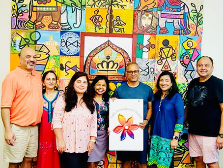 India Association Donates Artist Collage