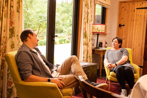 Relaxed meeting in Dolau Afon