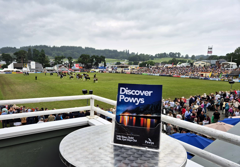 Discover Powys brochure at the Royal Welsh Show