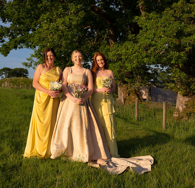 bridesmaid dresses wales A 1940's Inspired Wedding in Wales