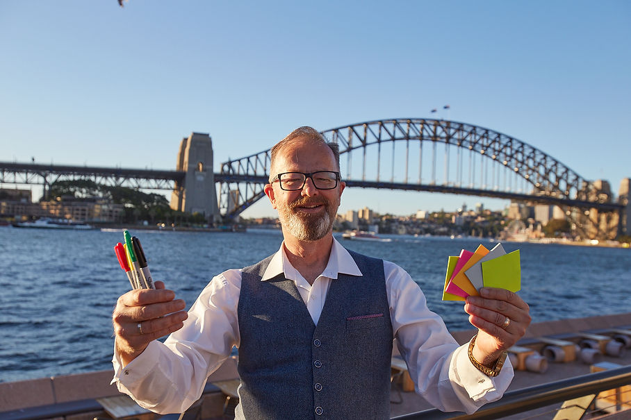 Terry at the Sydney Harbour Bridge
