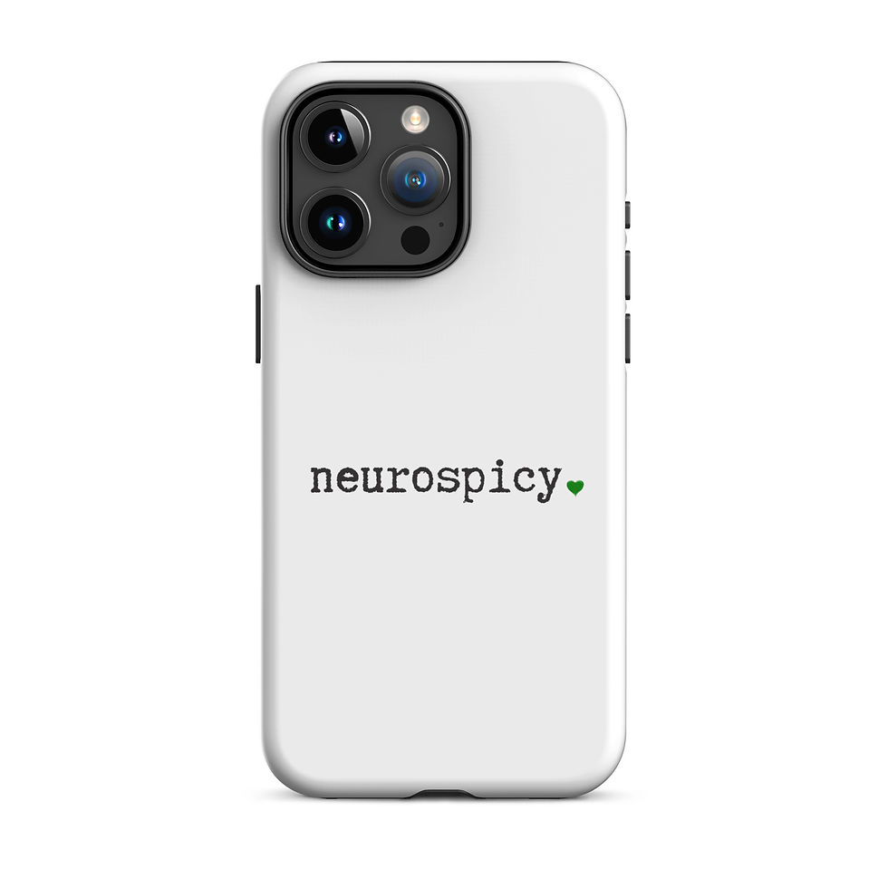 Thumbnail: Tough Case for iPhone® Neurospicy Green Heart