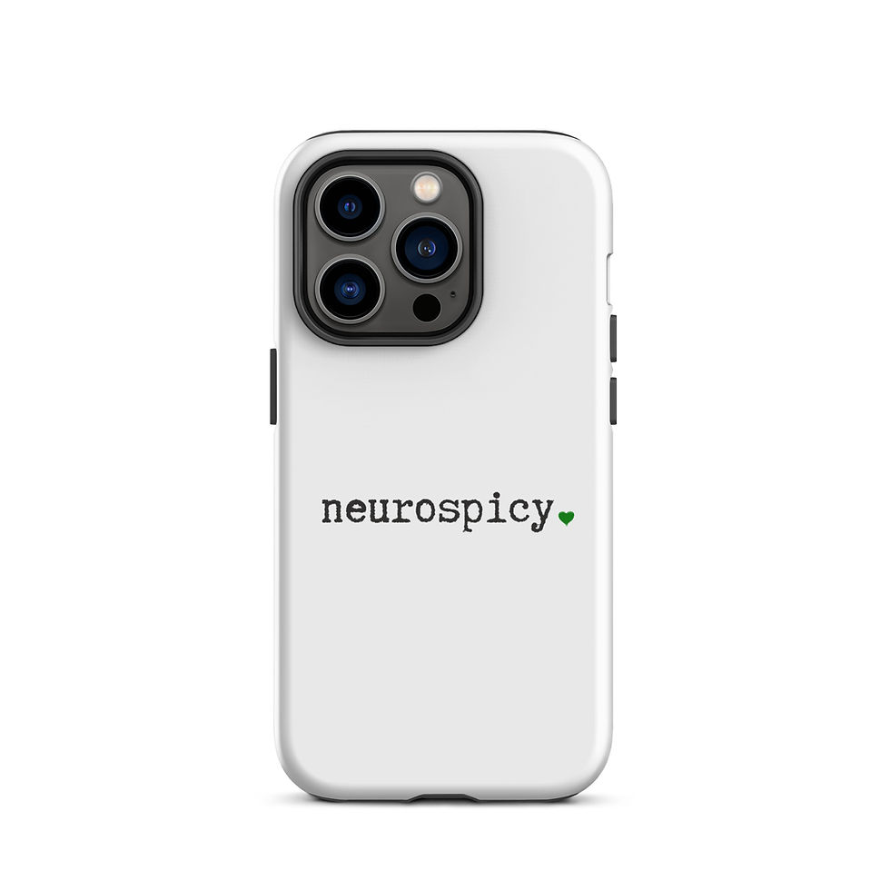 Thumbnail: Tough Case for iPhone® Neurospicy Green Heart