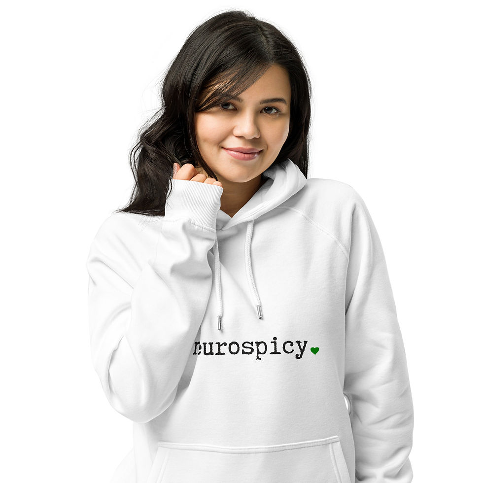 Thumbnail: White Unisex Hoodie Neurospicy