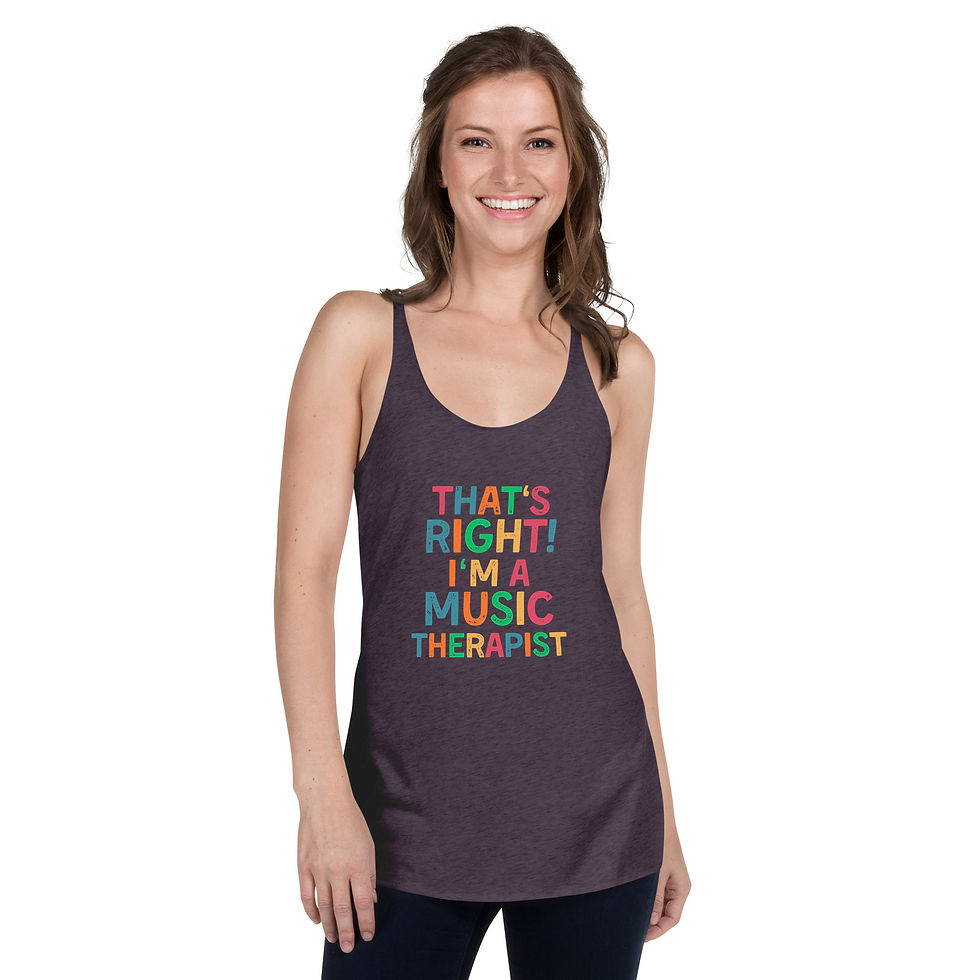 Thumbnail: Women's Racerback Tank That's Right! I'm a Music Therapist