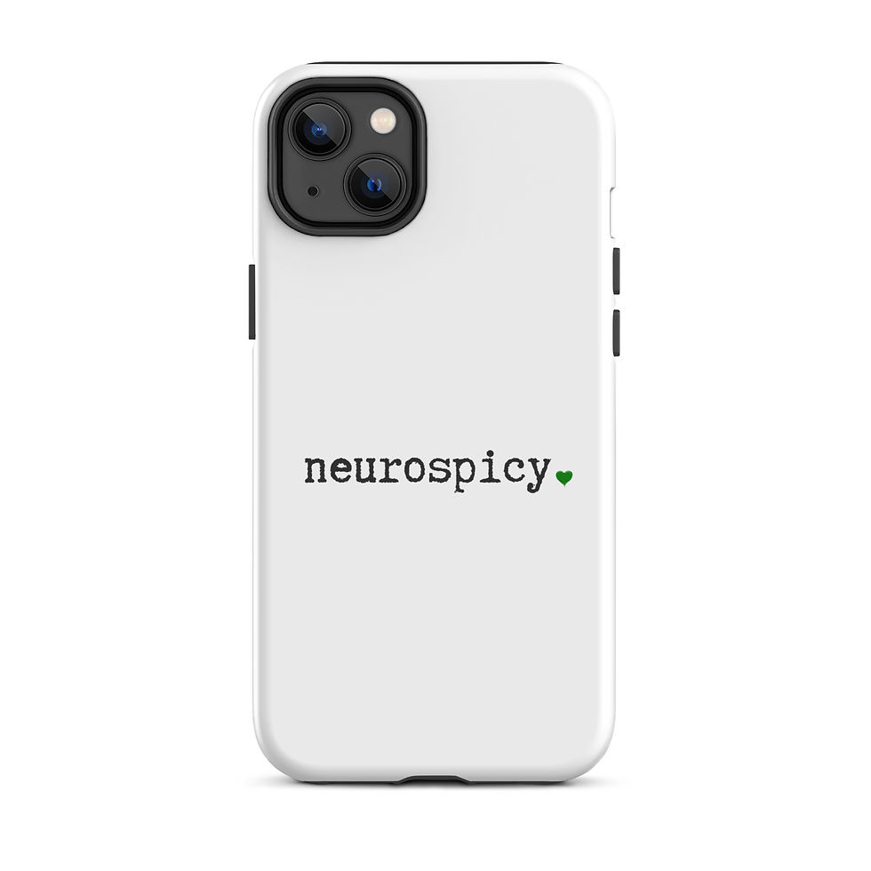 Thumbnail: Tough Case for iPhone® Neurospicy Green Heart