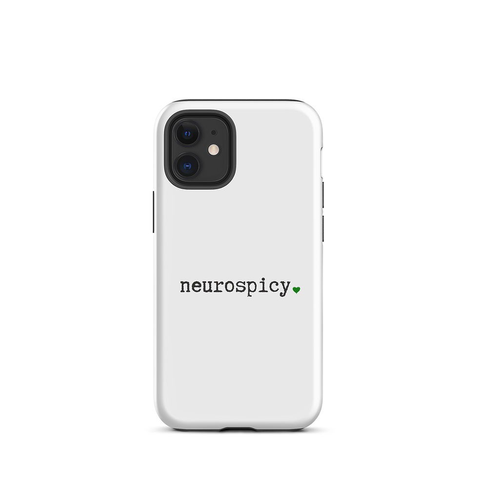 Thumbnail: Tough Case for iPhone® Neurospicy Green Heart