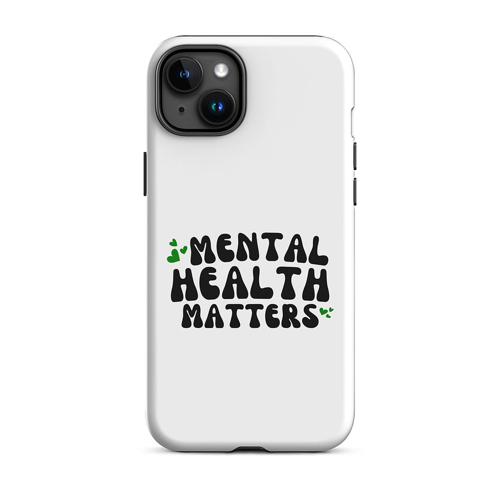 Thumbnail: Tough Case for iPhone® Mental Health Matters Green Hearts