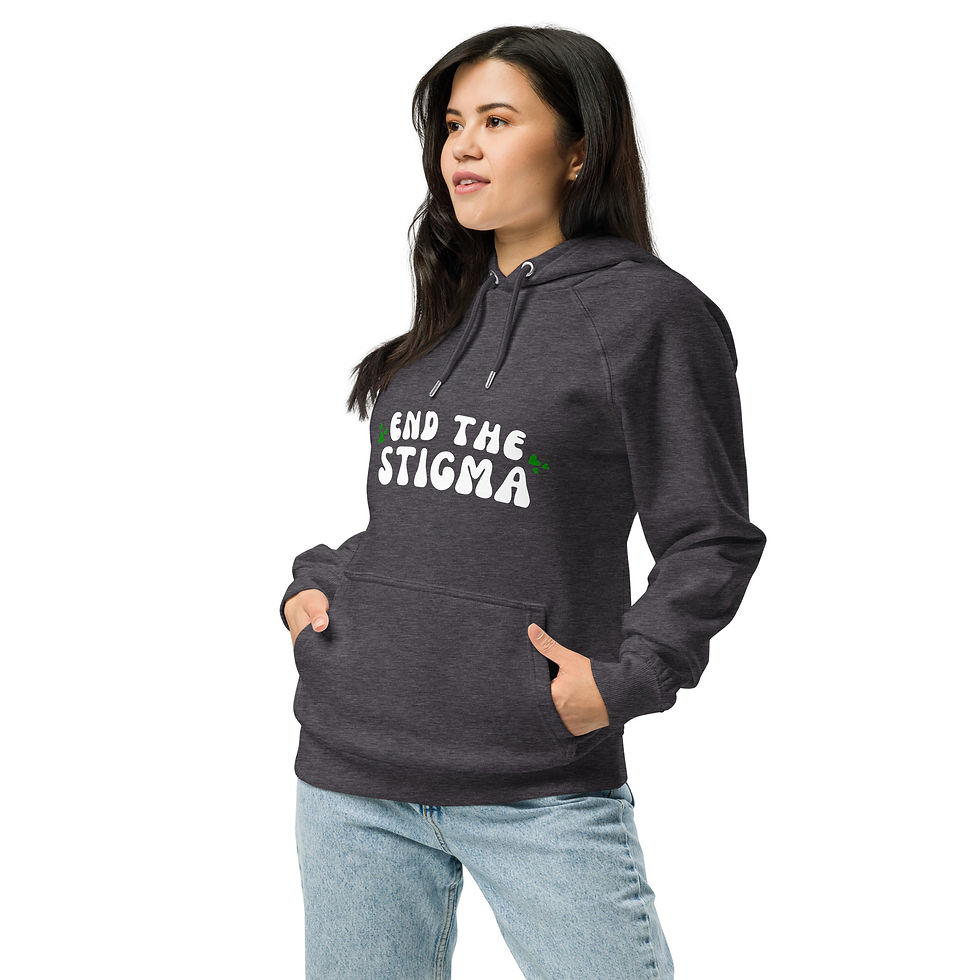 Thumbnail: Unisex Hoodie End The Stigma Green Hearts