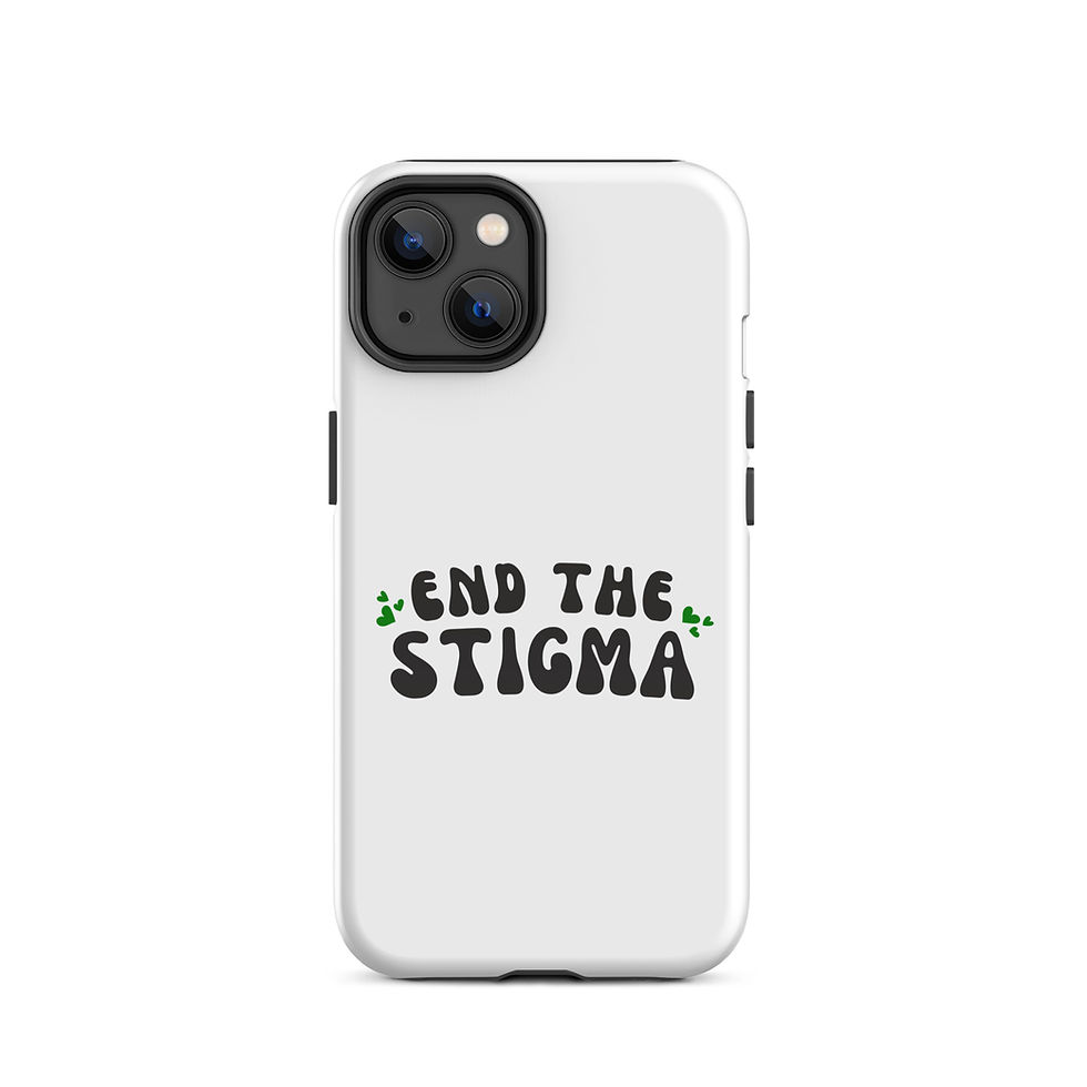 Thumbnail: Tough Case for iPhone® End The Stigma Green Hearts