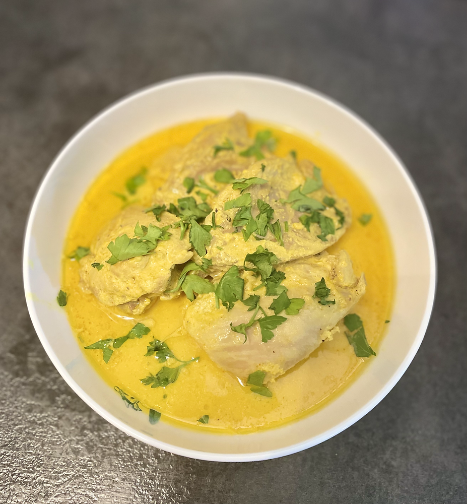 Poulet au curcuma & au yaourt végétal une recette antiinflammatoire