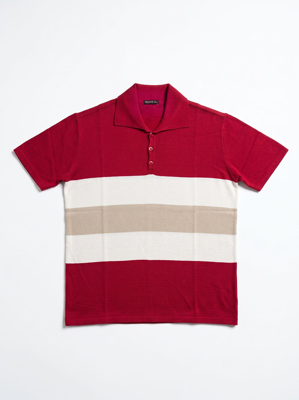 Miniatura: CAMISA POLO TRICOT LISTRAS LARGAS