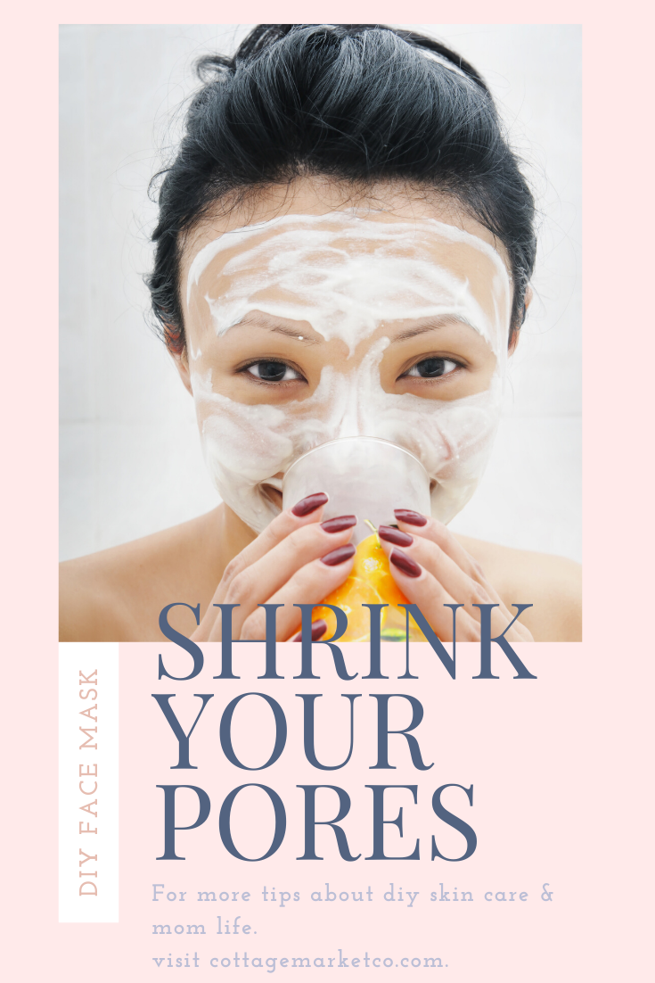 apple cider vinegar and baking soda face mask, tighten your pores, diy face mask to shrink pores, at home face mask, natural skincare