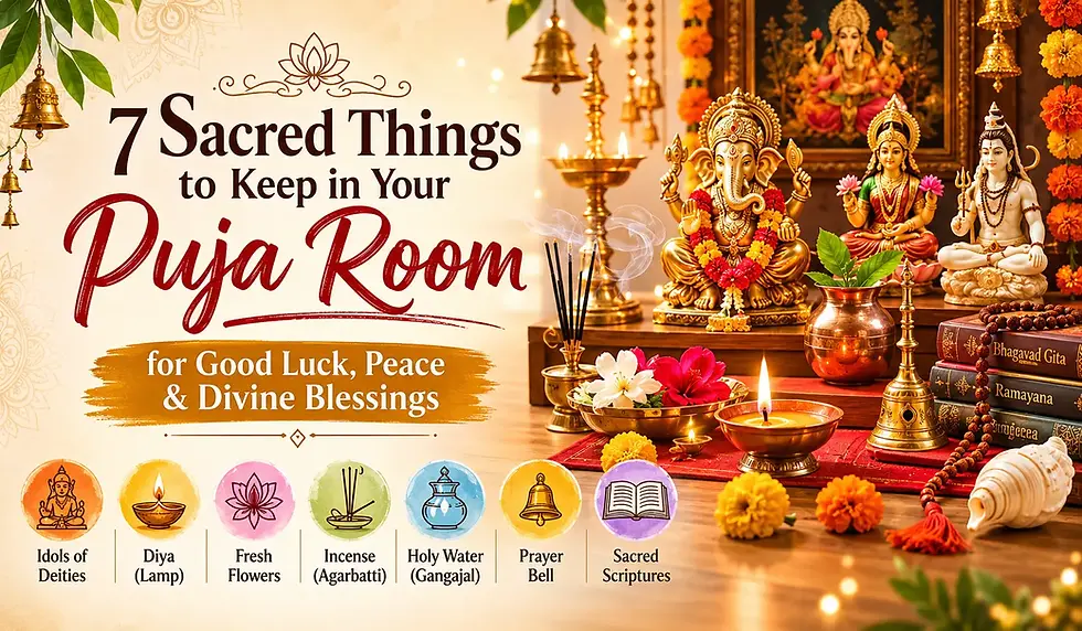7 Sacred Things to Keep in Your Puja Room