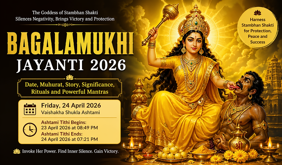 Bagalamukhi Jayanti 2026