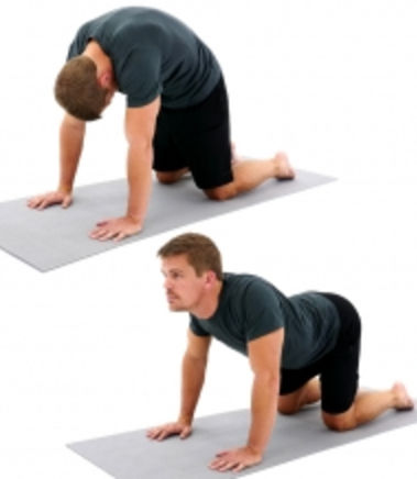 Cat-cow stretch