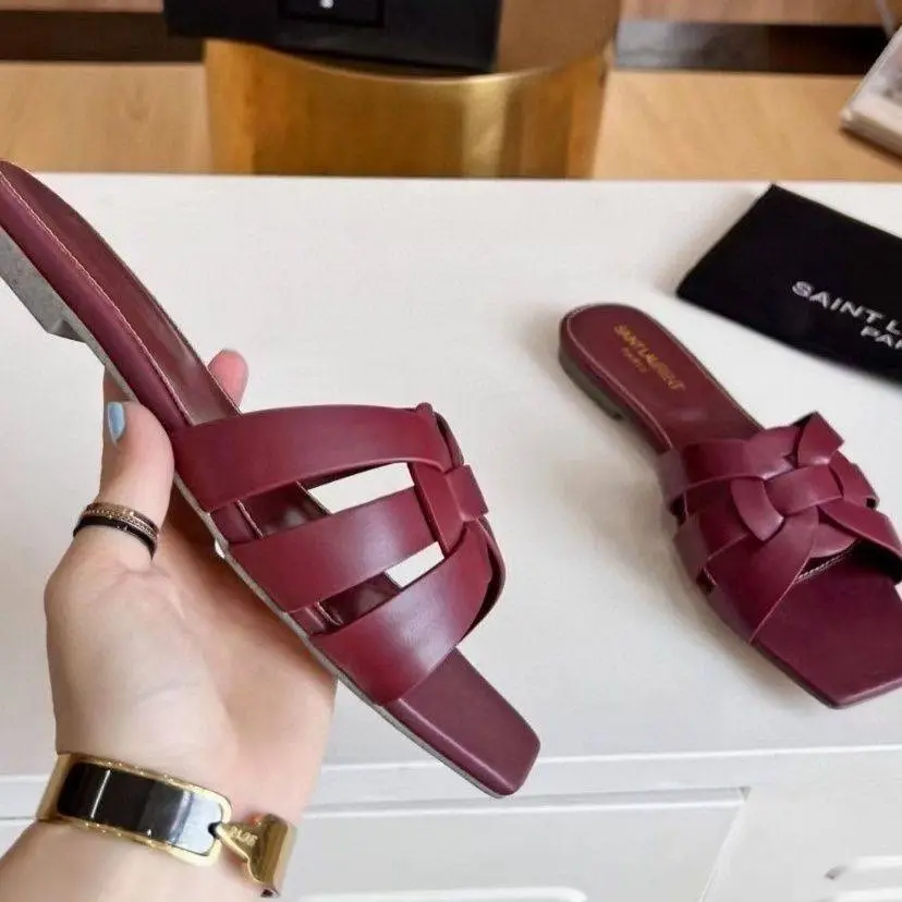 섬네일: 【 Saint Laurent 】 생로랑 레더 트리뷰트 뮬  (모든명품신발 문의)