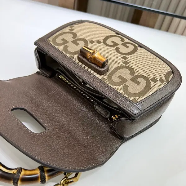 섬네일: 【 Gucci 】 구찌 뱀부 1947 점보 GG 미니백